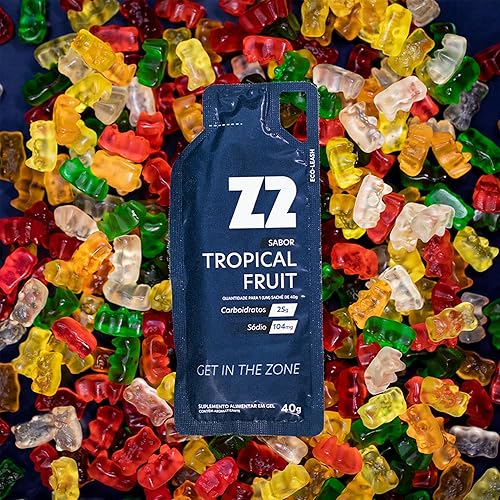 Miniatura 7 de Z2 Gel energético de frutas tropicales  0.88 onzas de carbohidratos, 105 mg de sodio, electrolitos, antes y durante el entrenamiento, aumenta la