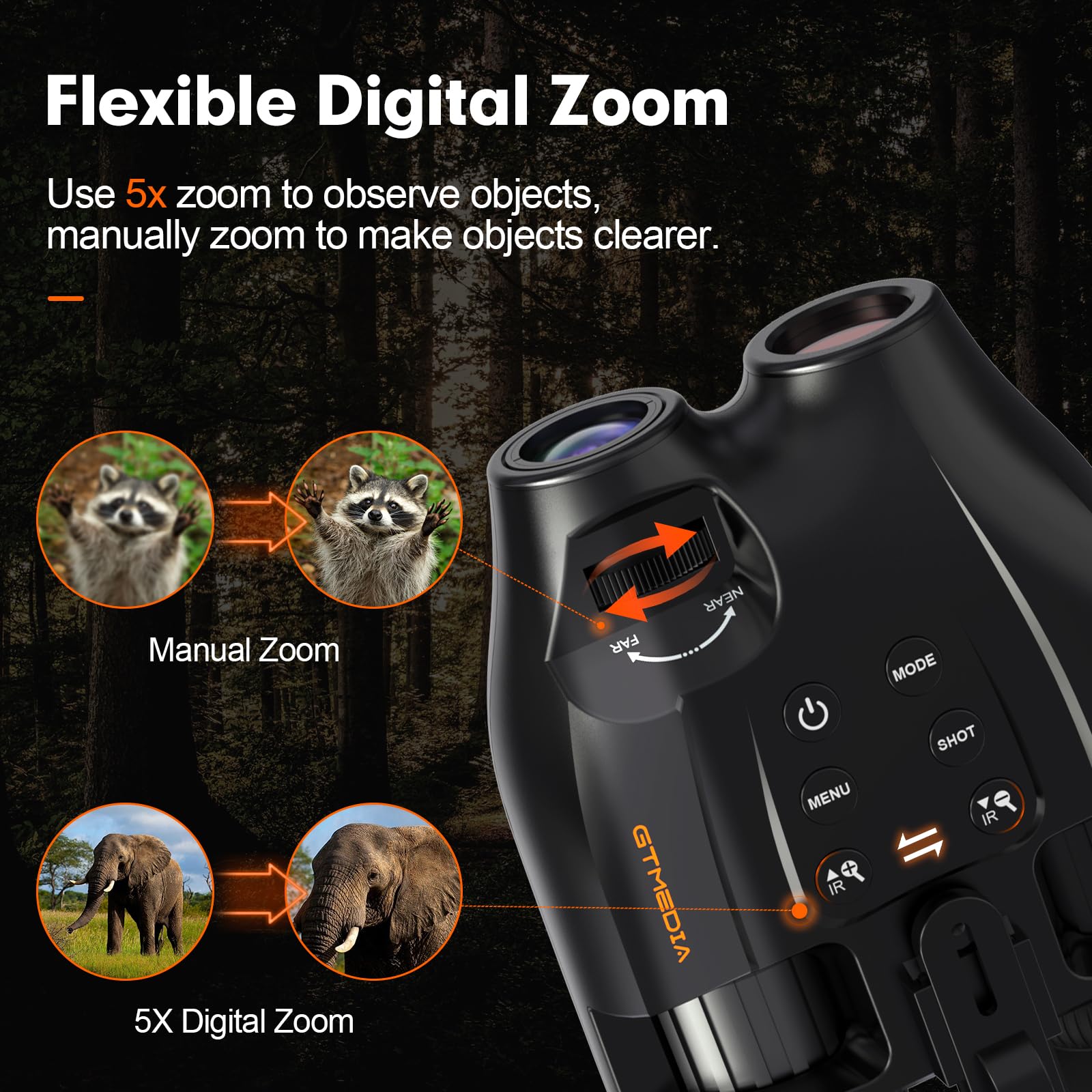 Amazon | ナイトビジョンゴーグルヘッドマウント、ハンズフリー赤外線
