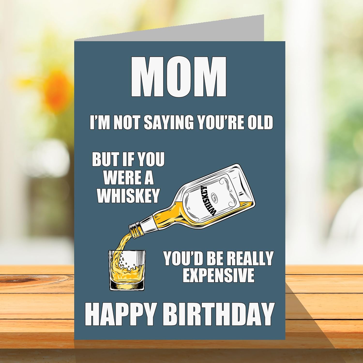 Stuff4 Funny Birthday Cards for Mom - Aged Whiskey Whisky - Joke Rude Birthday Card for Mom from Son Daughter, Humour 40th 50th 60th 70th 80th Bday A5 Mommy Mama Greeting Cards