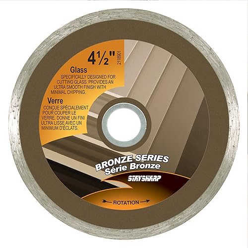 Miniatura 1 de 2118901 Hoja de corte de vidrio de 4-1/2 pulgadas de diámetro, color plateado