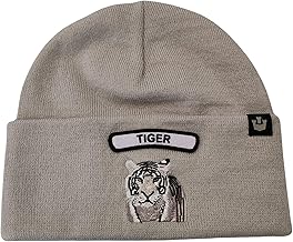 Goorin Bros. Tiger 107-1798 Unisex Beanie Hat 100% Acrylic Light Grey Plain