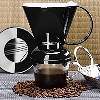 Vista 7 de Clever Coffee Dripper and Filters, Large 18 oz (Black) Barista's Choice Safe BPA Free Plastic Includes 100 Filters