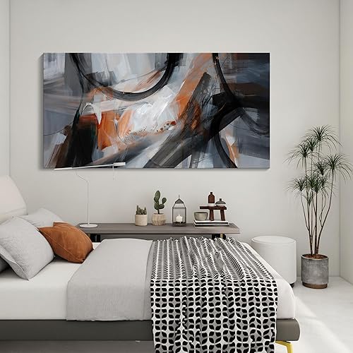 Miniatura 4 de KLAKLA Arte de pared grande  Lienzo abstracto para decoración de pared, impresión moderna para sala de estar, oficina, dormitorio, decoración del
