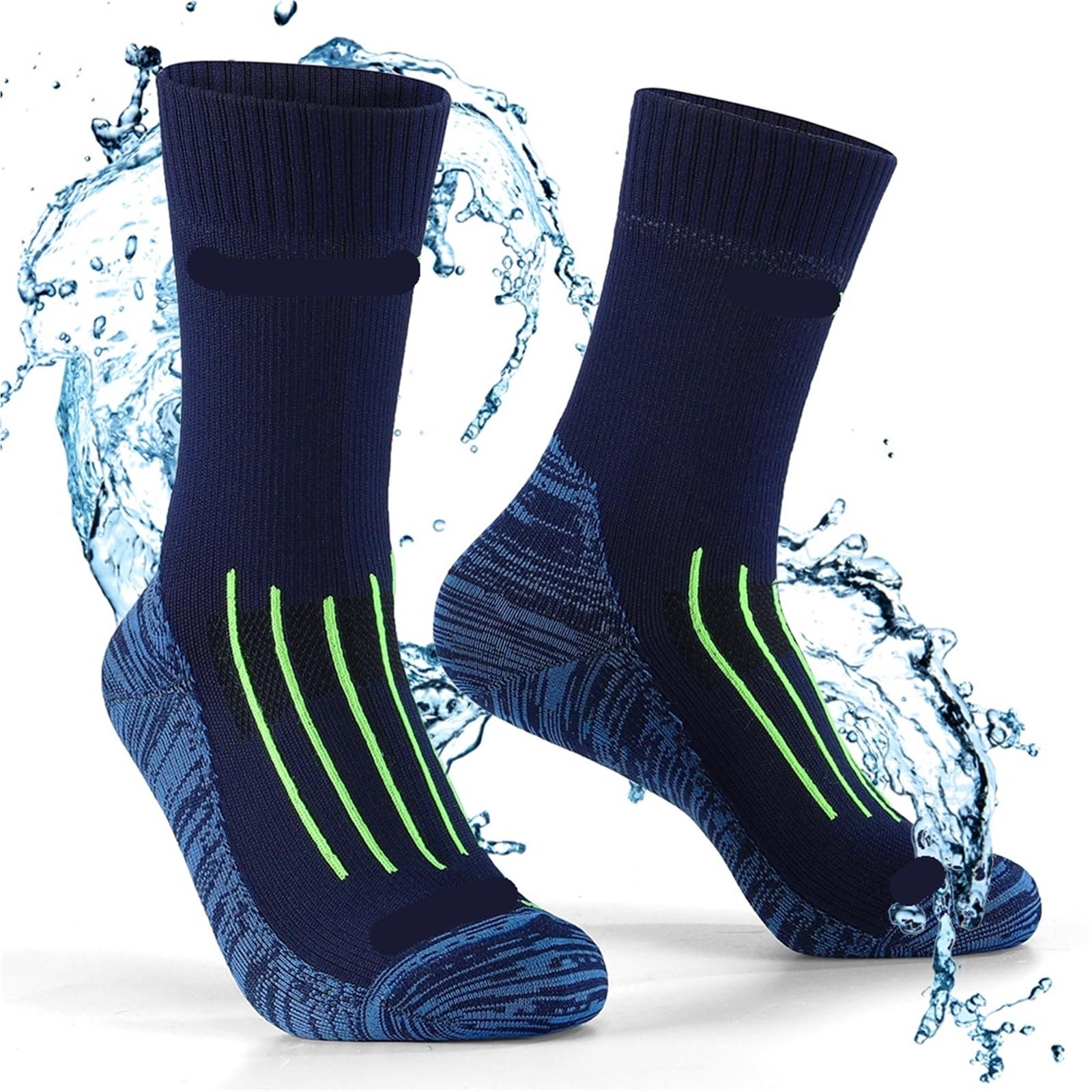 Wasserdichte Socken Herren Sportsocken Wasserdicht Radfahren Angeln Wandern Snowboarden Thermo-Wintersocken Schuhe Mitte der Wade FüR Wie Laufen