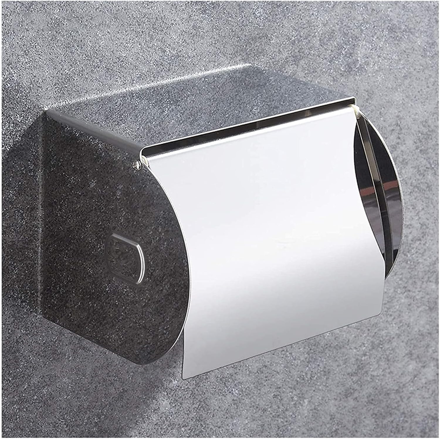 Toilet Paper Holders Toilet Paper Holders 304 Stainless Steel Toilet Paper Roll Holder Wall Mount Tissue Dispenser with Shelf Bathroom Toilet Paper Holder (Color : Punch)