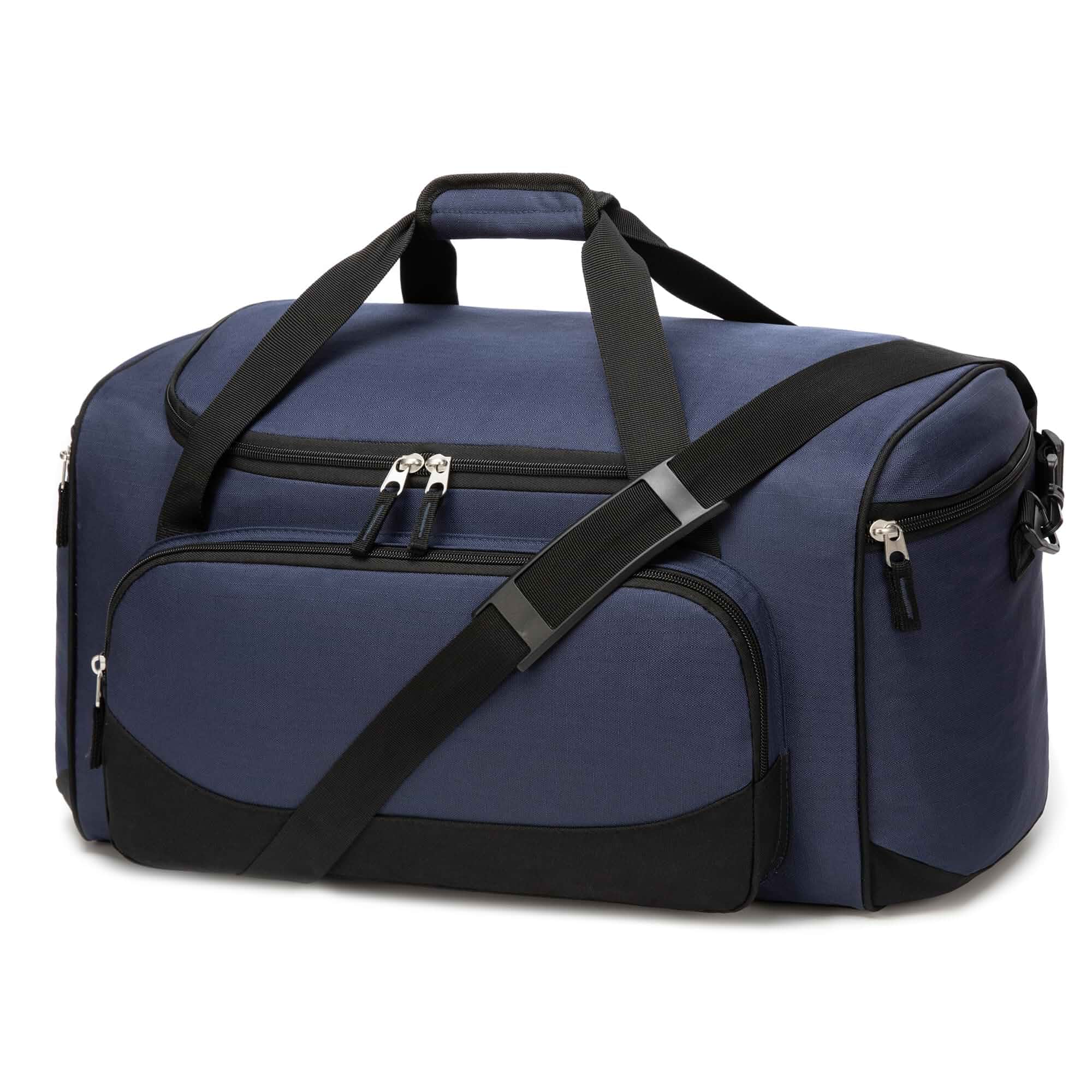 Uarition Gym Bag for Men & Women - 50L Large Travel Duffle Bag, Navy Blue Durable Carry On Bag with Multiple Pockets, Adjustable Shoulder Straps, Ideal for Overnight, Weekender & Fitness, Sport