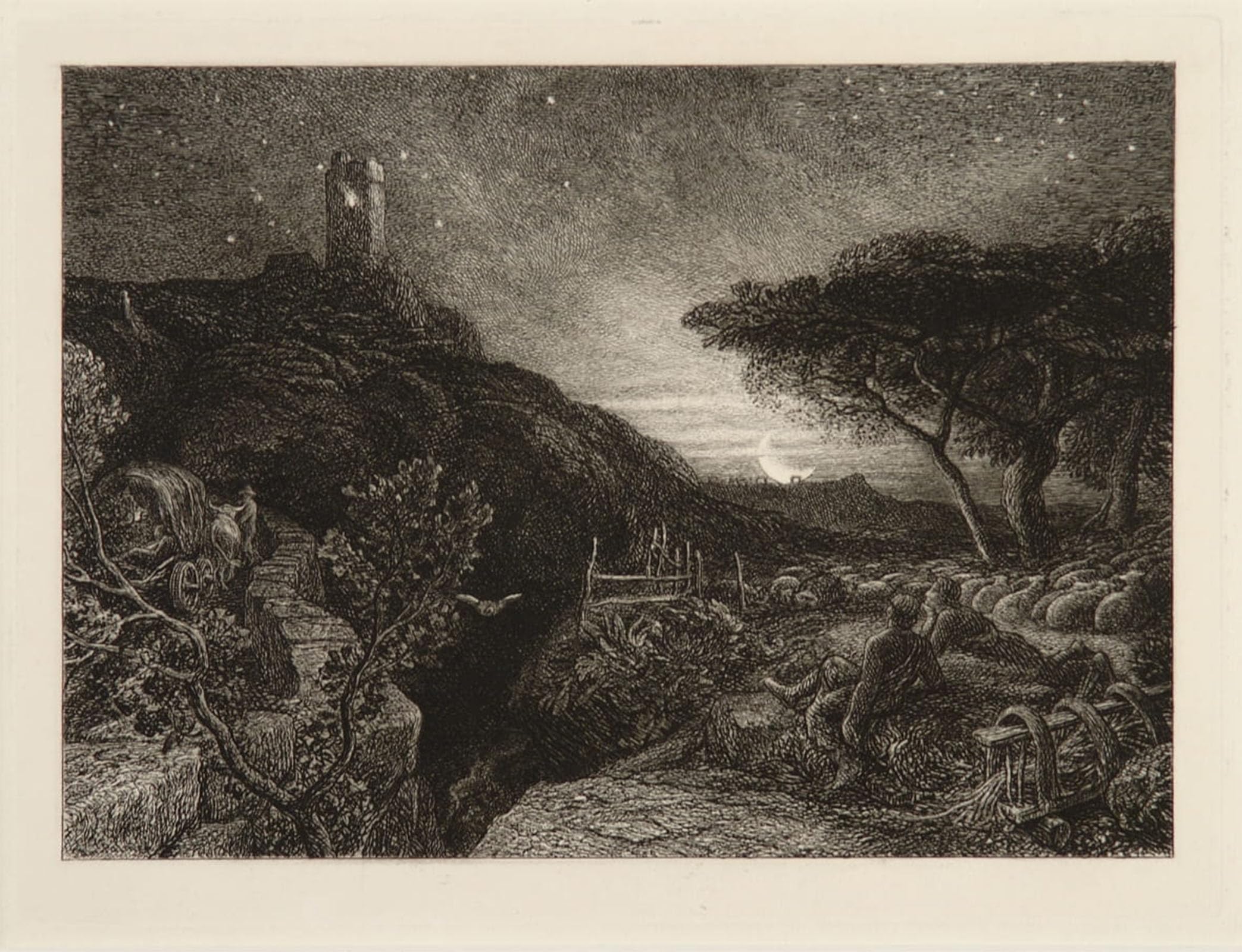 ARTXLXXBN Famous Prints Artwork Pictures Poster Painting Art the Lonely Tower by Famous Painter Artwork Landscape Pictures for Home Decor 60x90cm