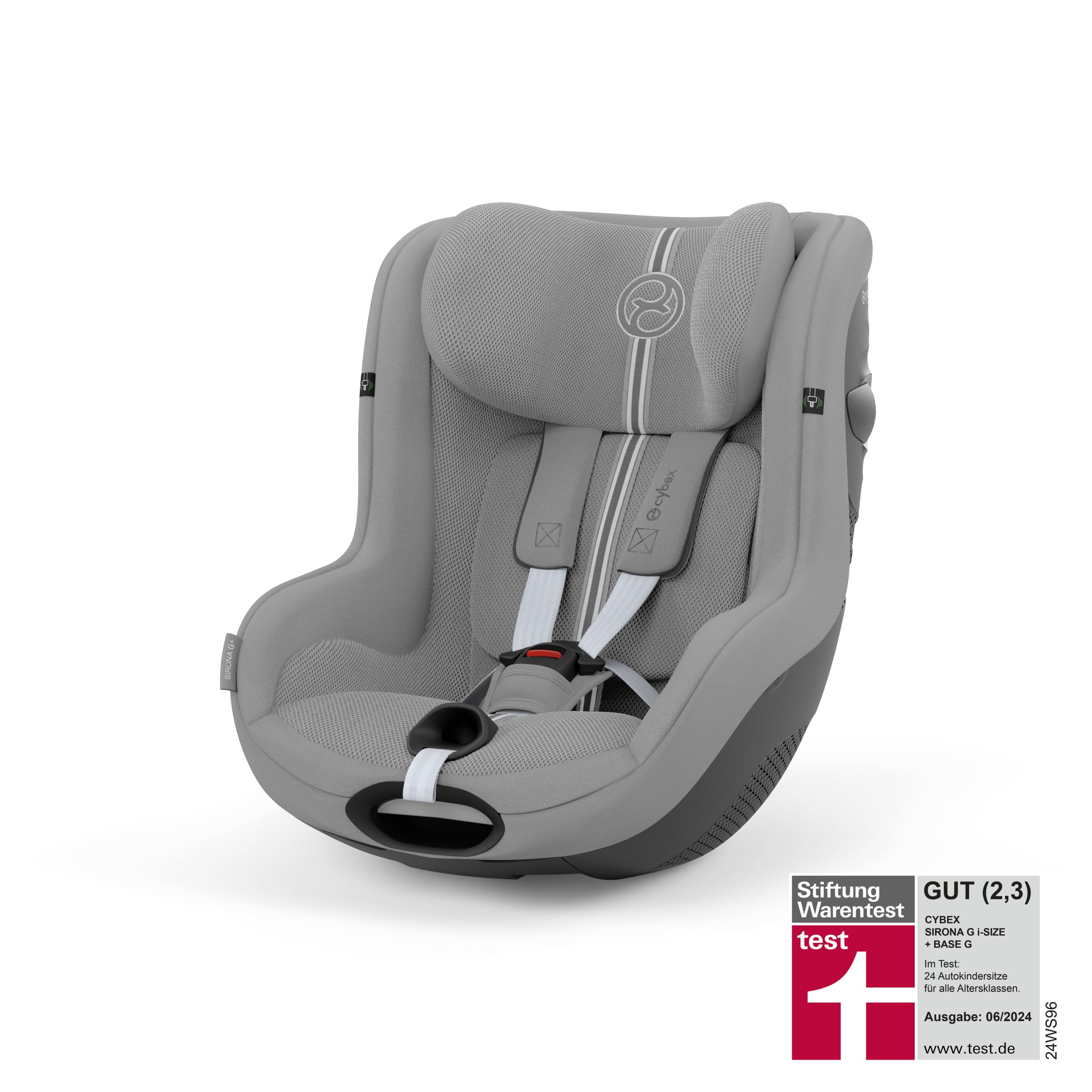 CYBEX Gold Sirona G i-Size Plus Kinder-Autositz, Ohne Base, 3 Monate bis 4 Jahre, 19 kg, 61-105 cm, Stone Grey