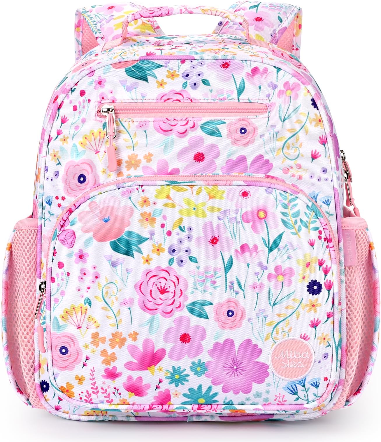 Kids Backpack for Girls: Girls Backpack 5-8 - Kindergarten Elementary School Bookbag for Girl - Flower Pink
