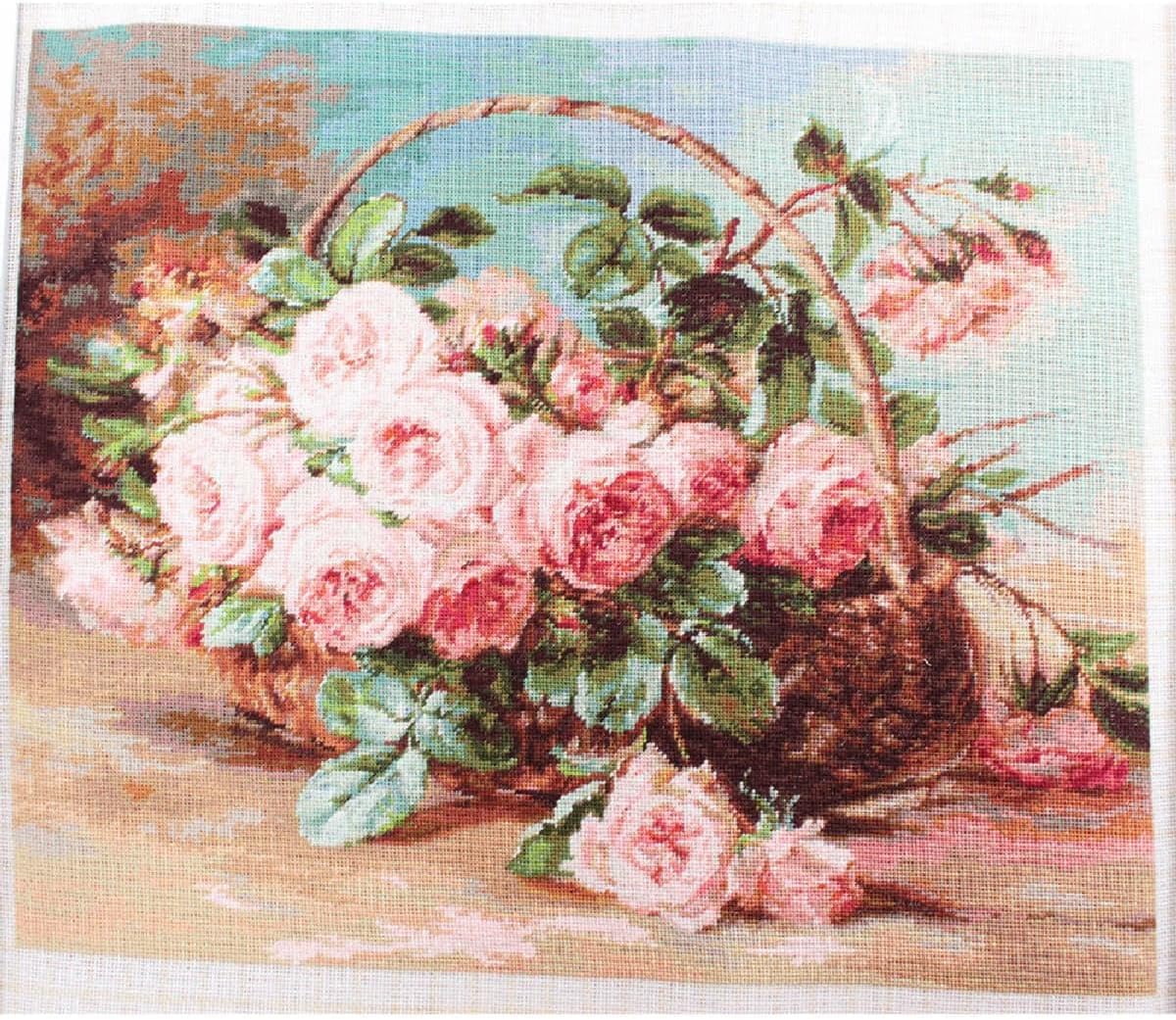 Petit Point Kit Luca-S - Rose Basket, G547