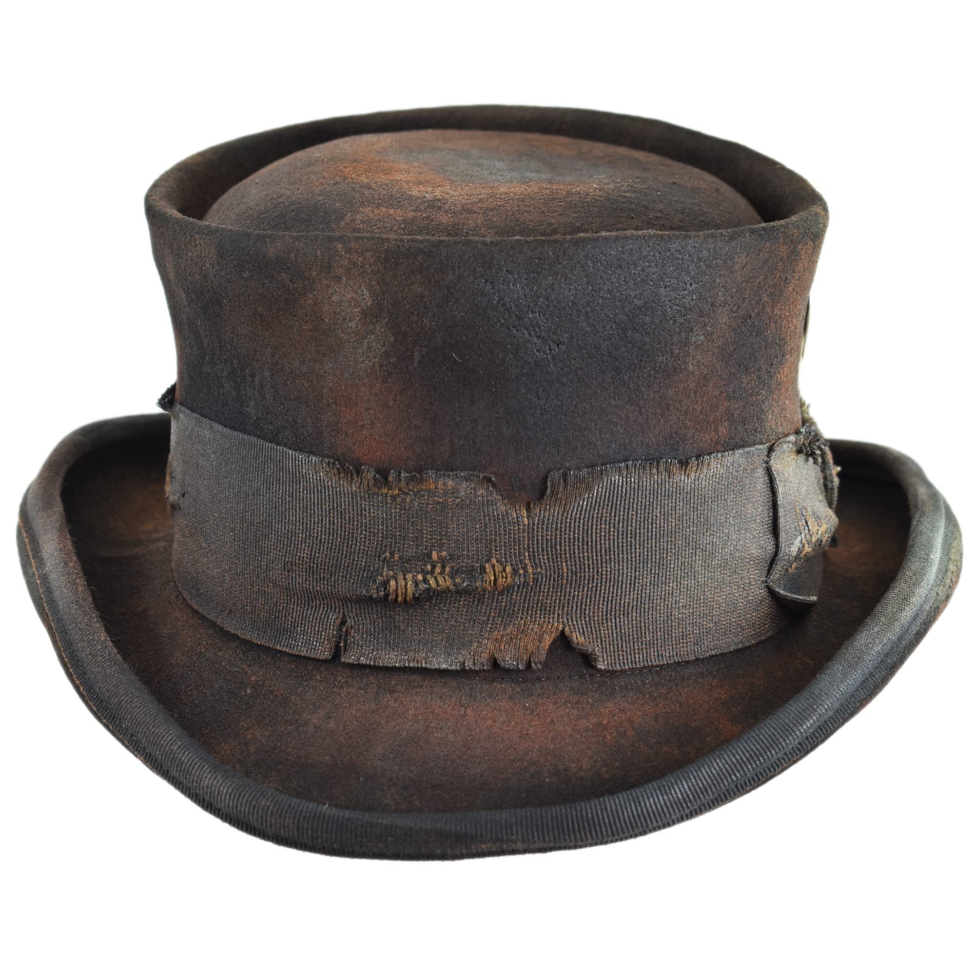 Melegari Western Desert Rat Zylinder Hut Aged Dusty schwarz
