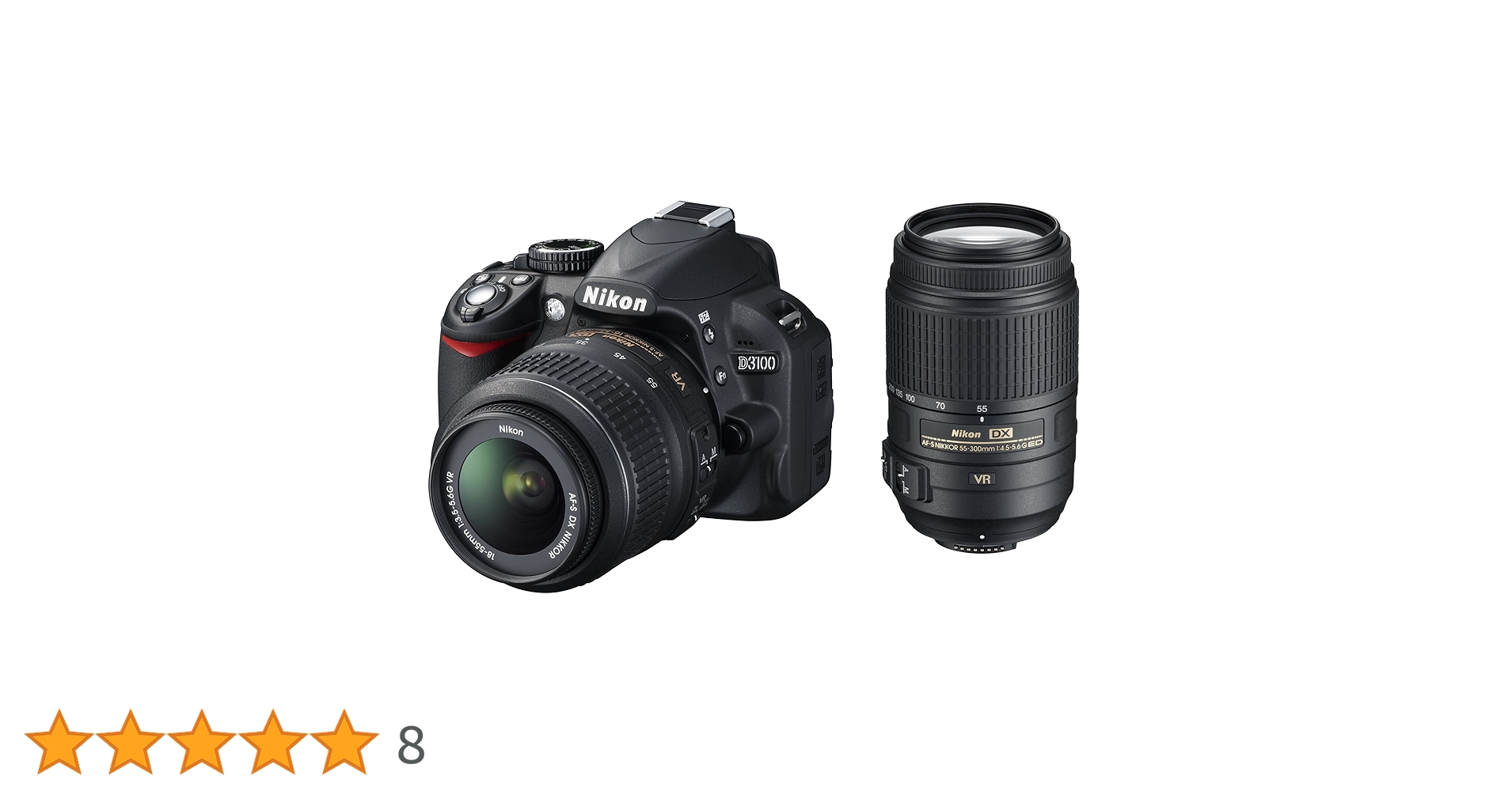 Nikon D3100/ DX VR 18-55mm G (良品） Nikon D3100 + Obiettivo Af-S Dx 18-55 VR [Versione EU