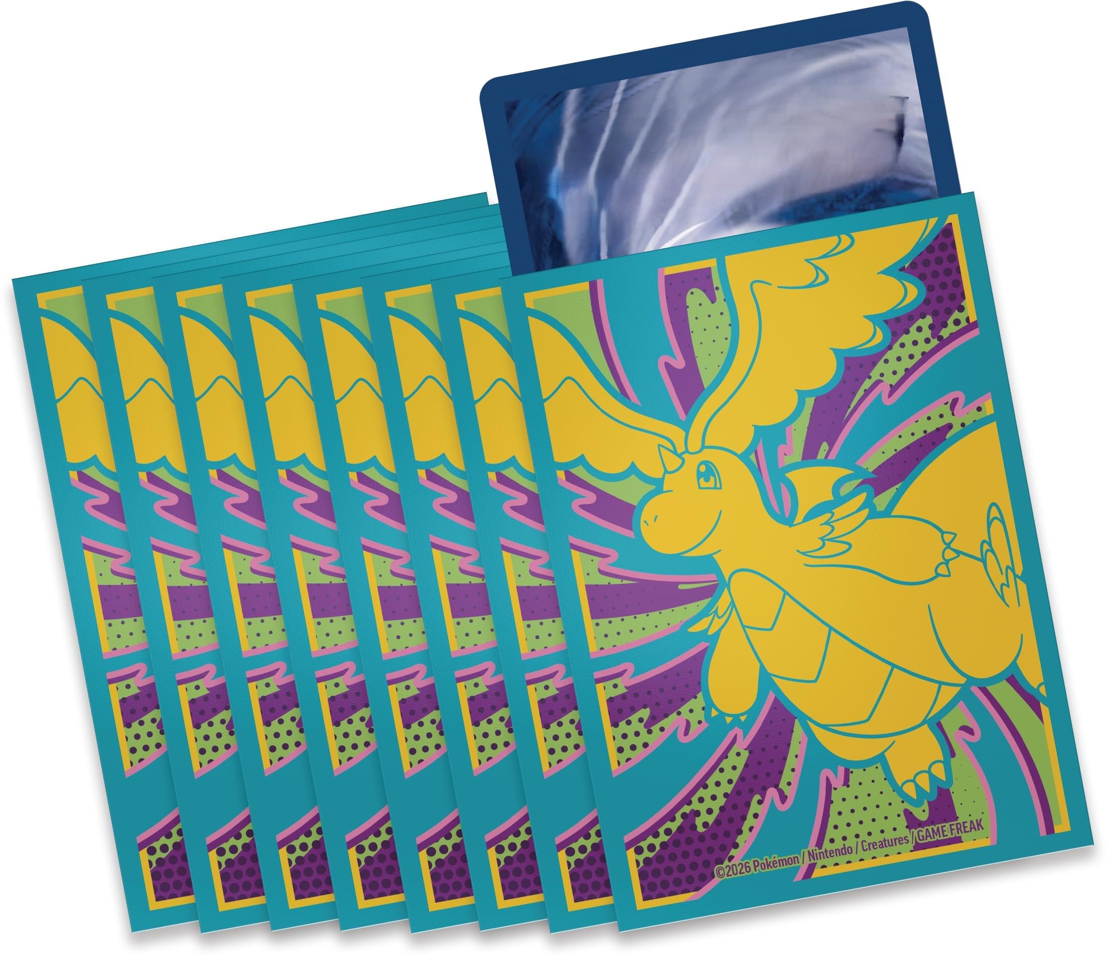 Elite Top Trainer Box Sleeves Cases for Cards, Card Sleeves Pack of 65, for Trading Card Games with BB-Toy-Trades Shipping Protection - Mega Development Sublime Heroes Dragoran