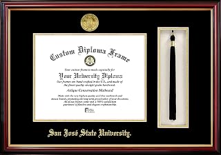 Campus Images San Jose State University Tassel Box and Diploma Frame