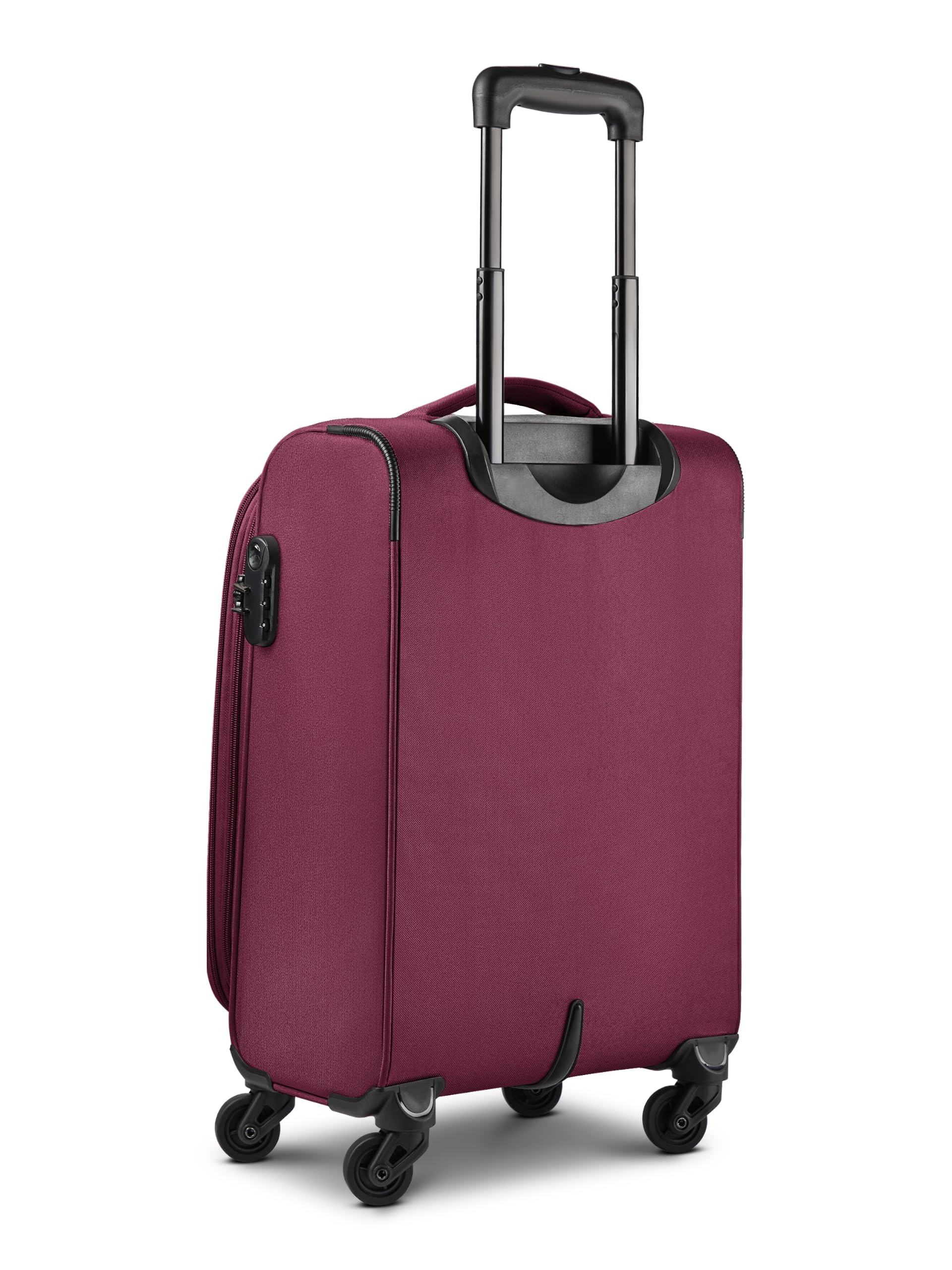 Smartbox Valigia morbida da cabina per uomo e donna, 36 x 23 x 55 cm, 4 ruote e lucchetto a combinazione, espandibile con piega di espansione, leggera 2,6 kg (Edition 04)