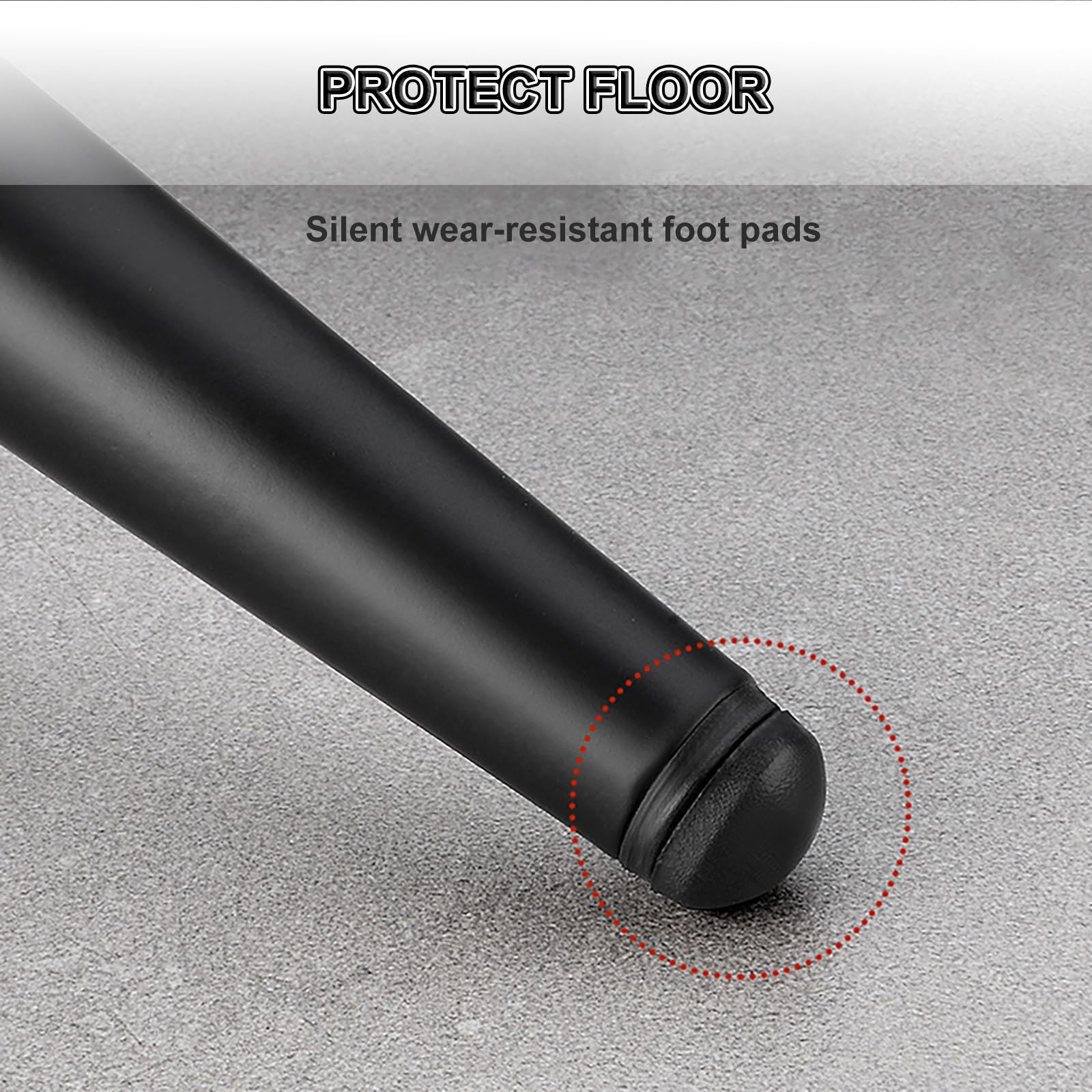 Juego de 4 patas de metal para mesa, tubo redondo cromado, patas de repuesto para sofá, armario y encimera, patas de soporte de 20 cm para muebles de baño