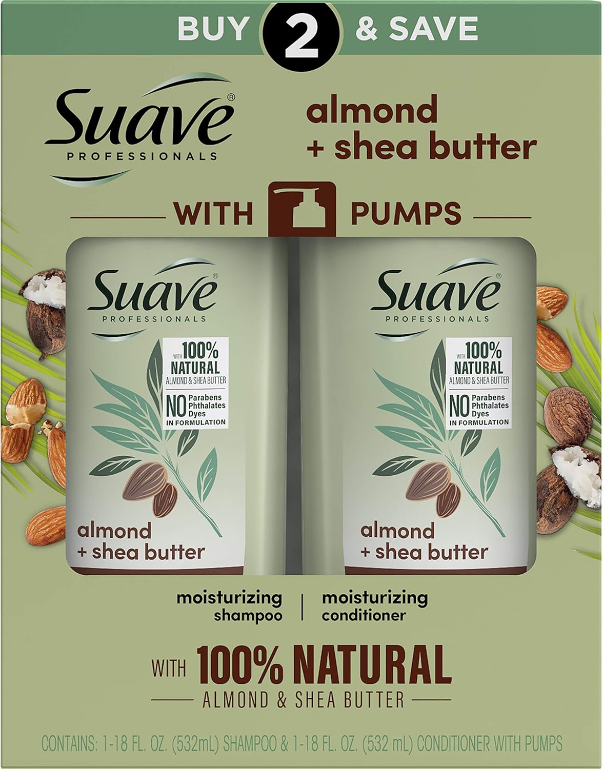 Suave Professionals Almond Shea Butter Shampoo and Conditioner Set 28