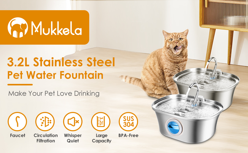 Cat Water Fountain Filters, 9 Pack Replacement Filters & Replacement Pre-Filter Sponges for Stainless Steel Pet Fountain with Water Level Window, Fountain Carbon Filters for Dog Water Dispenser Bowl - image 8