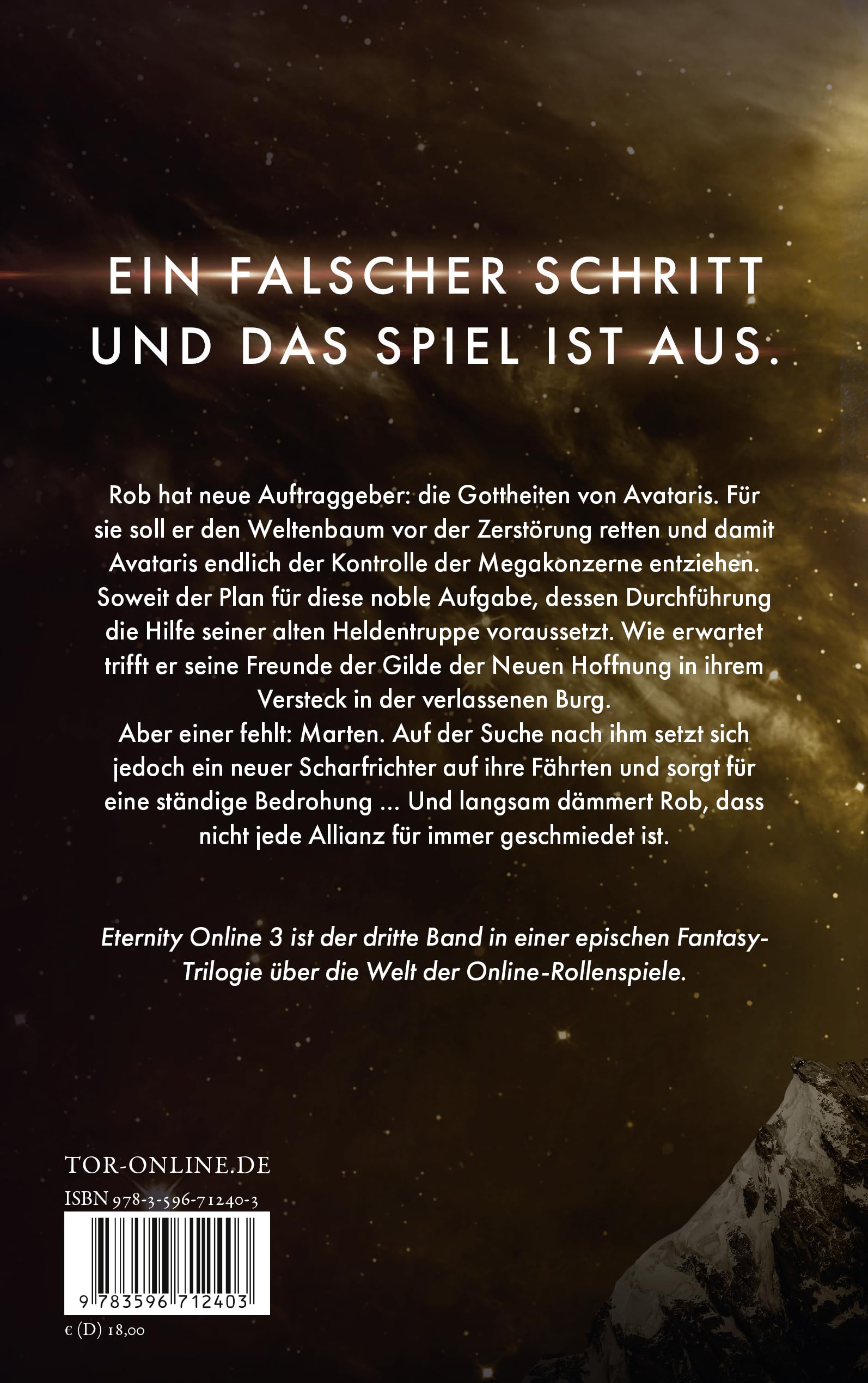 Eternity Online 3: Der Abschlussband der epischen Fantasy-Trilogie (Avataris-Trilogie, Band 3)