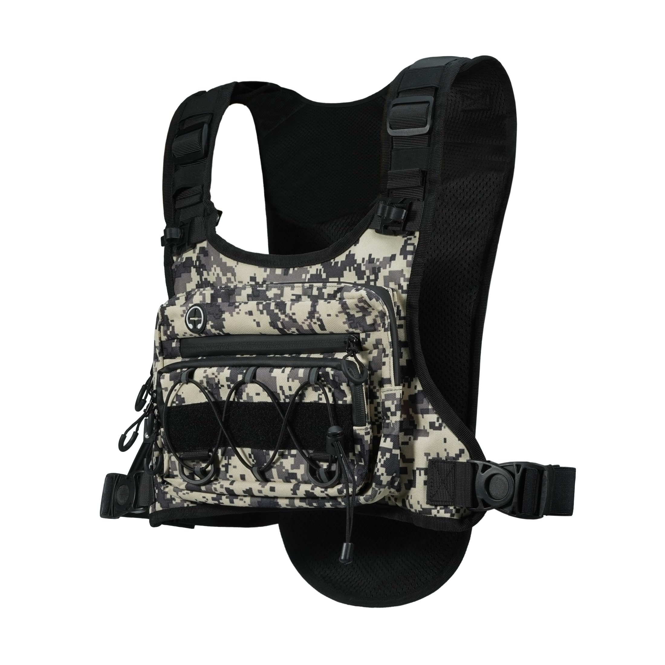 Clakllie Tactical Hydration Vest Backpack for Men & Women, Lightweight Chest Pack Compatible with 2L Water Bladder (Not Included), Hydration Pack for Hiking, Fishing, Hunting, Cycling & Outdoor Sports