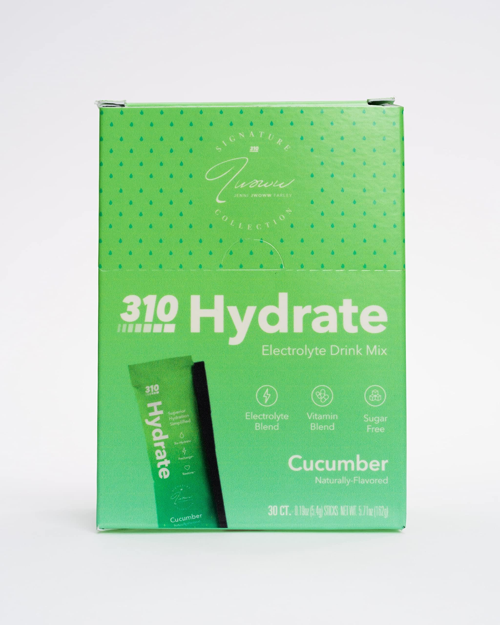 310 Nutrition Cucumber Electrolytes Powder Packets Sugar