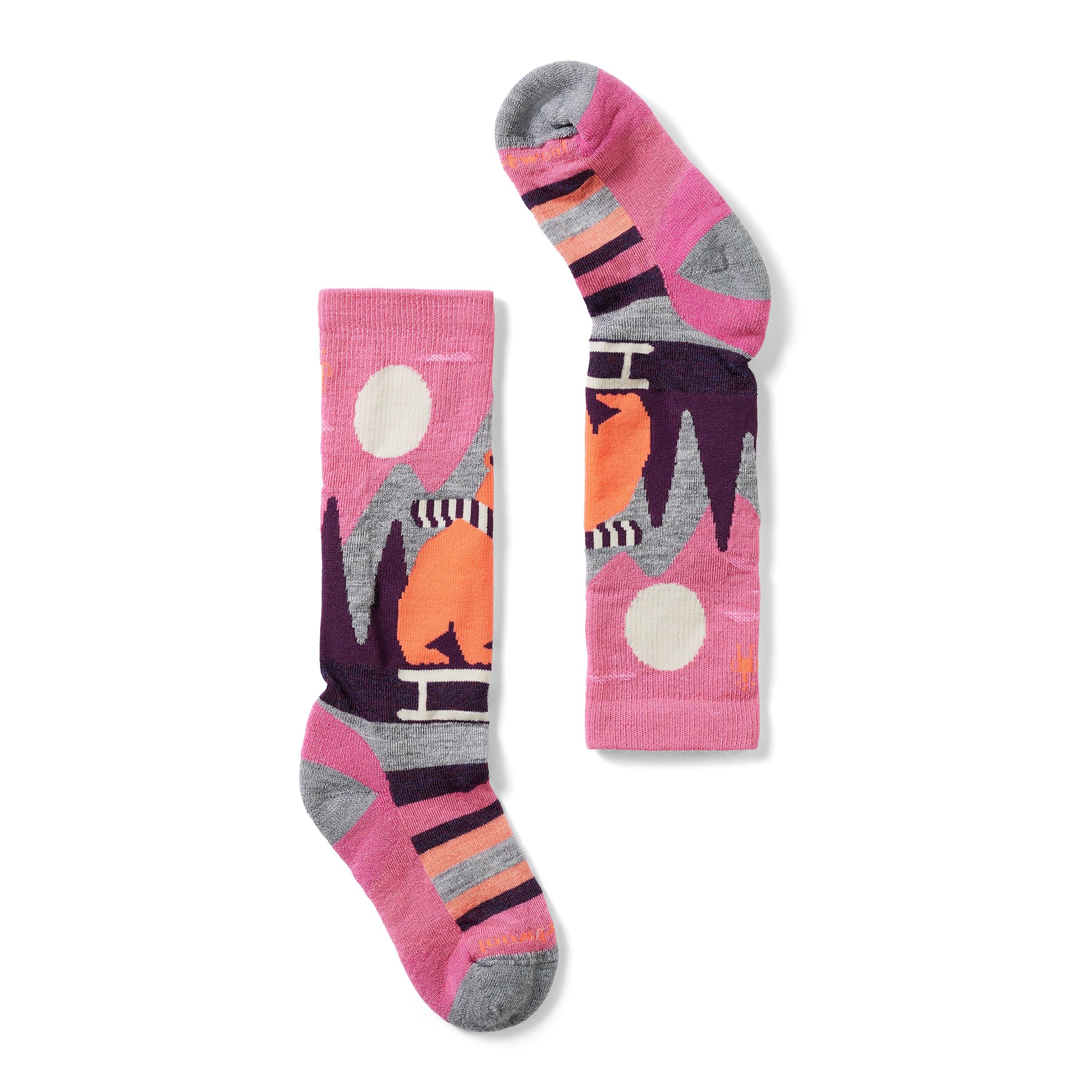 Smartwool Unisex Kids Kids' Ski Light Cushion Sleigh Bear Over the Calf Socks (Toddler/Little Kid/Big Kid)