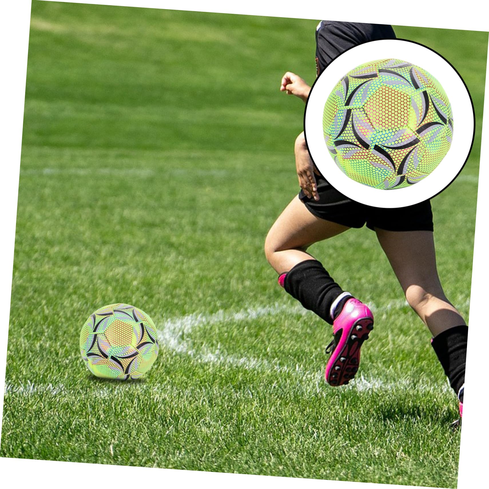 Toddmomy Pelota de Fútbol de Entrenamiento para Jóvenes y Adultos Fútbol Luminiscente para y Entrenamiento Interiores y Exteriores