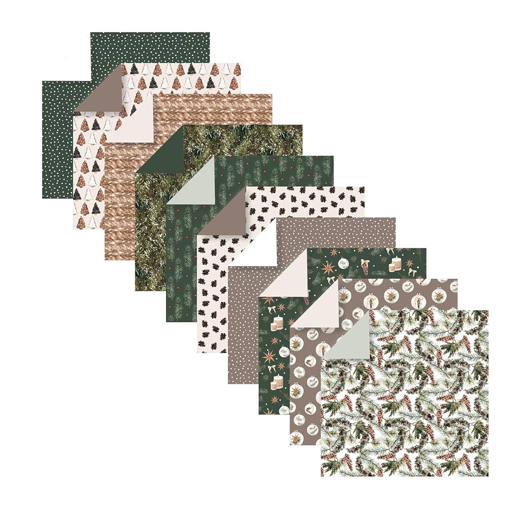 Carta Origami Clairefontaine Natale Cosy - 60 Fogli 15x15cm, 70 G/m²