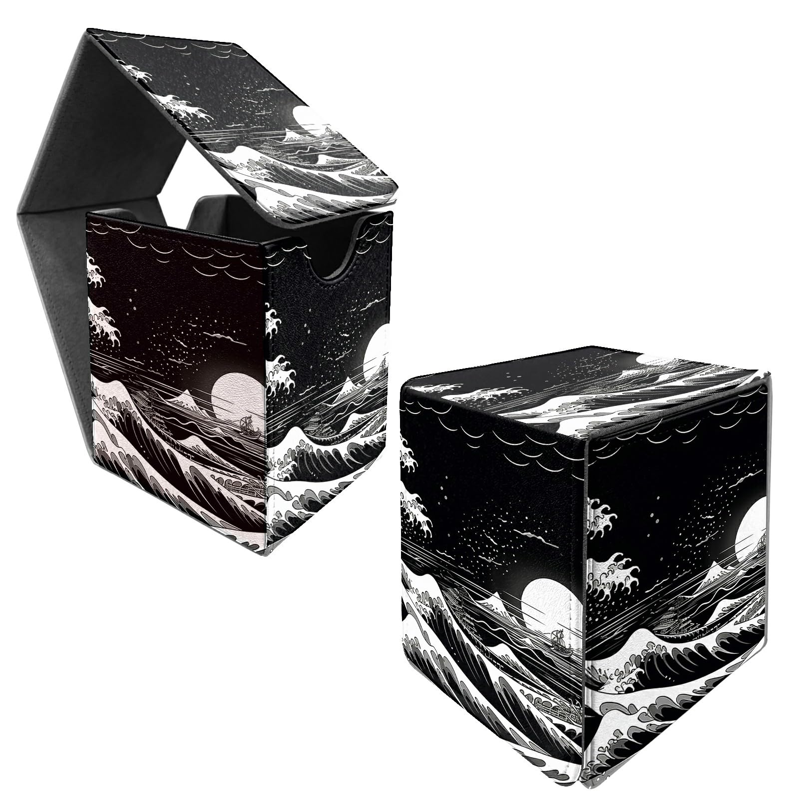 Amazon.com: BFDHGQZC Magnetic Trading Card Deck Box,Great Wave