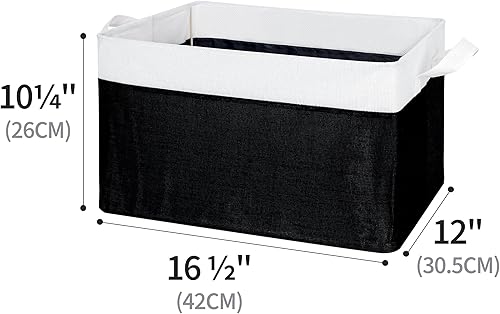 Miniatura 6 de GRANNY SAYS Contenedores de almacenamiento para armario, organizador de ropa de tela, cesta plegable con marco de metal, cestas para organizar