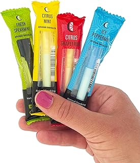 Cigtrus Behavioral Support Natural Relieve Aid Aromatic Air Inhaler Stick 4 Flavor Variety Pack