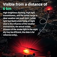 Vista 3 de HeiyRC Mini Drone Strobe Light - LED superbrillantes para DJI Air 3S/Neo/Avata 2/Mini 4K/3 Pro/4 Pro/2S/Mavic 3/Mavic 2/SE Drone Night Flight Anti