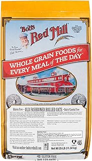 Bob's Red Mill Gluten Free Old Fashion Rolled Oats, 25 Pound