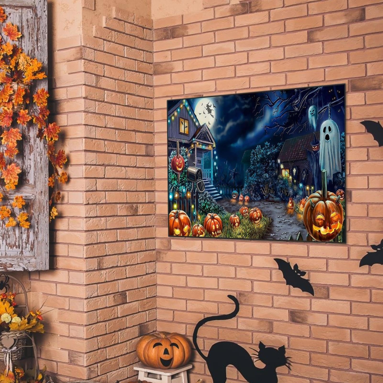 R*U様 【Halloween party】アクリル画 F6 風景画 絵画 Halloween party