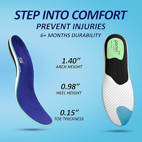 Miniatura 3 de Soporte de arco alto para fascitis plantar, pies planos, alivio del dolor de pies, plantillas para zapatos para hombres y zapatos para mujeres,