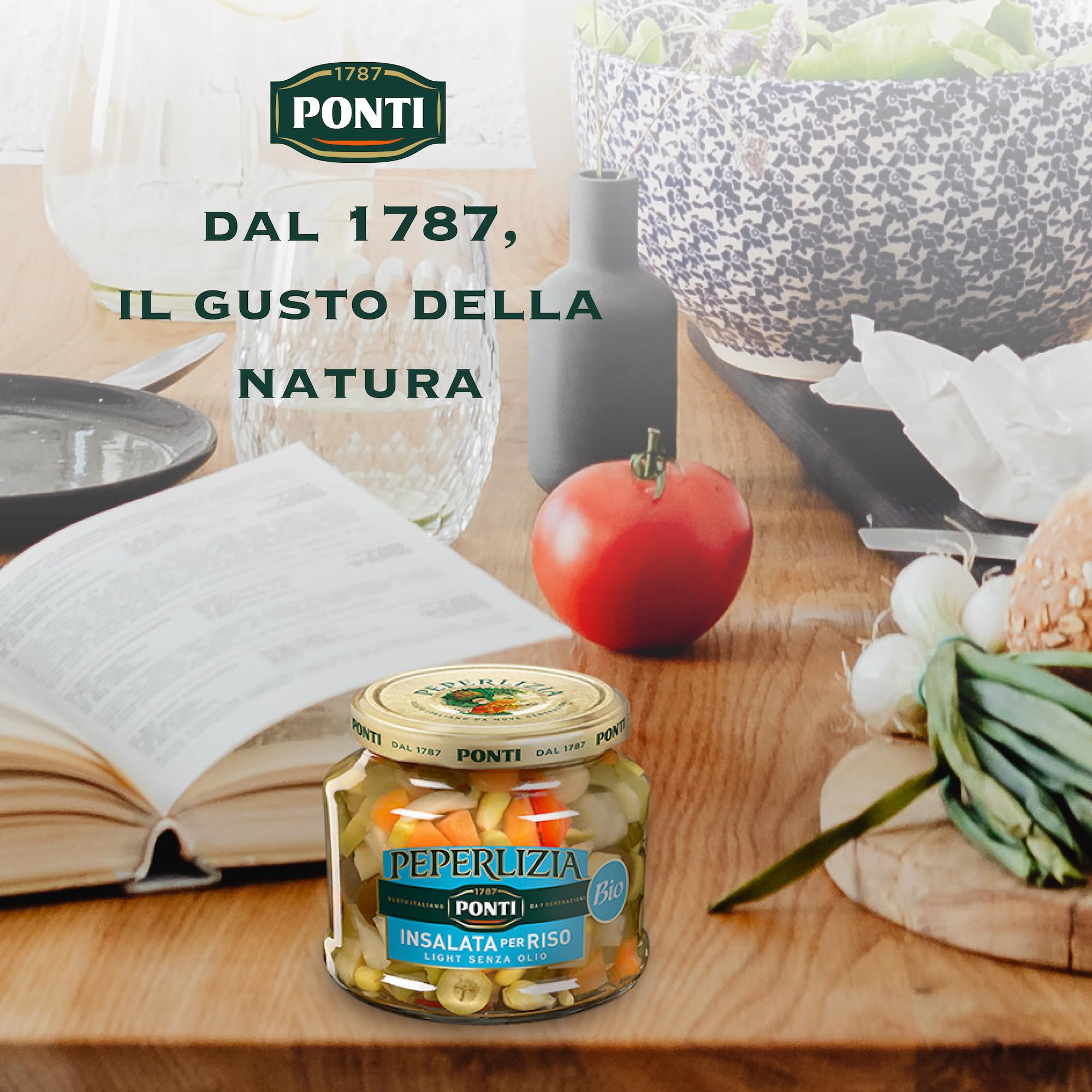 Ponti Insalata Per Riso Light Biologica Peperlizia, T12 - 12 Vasi