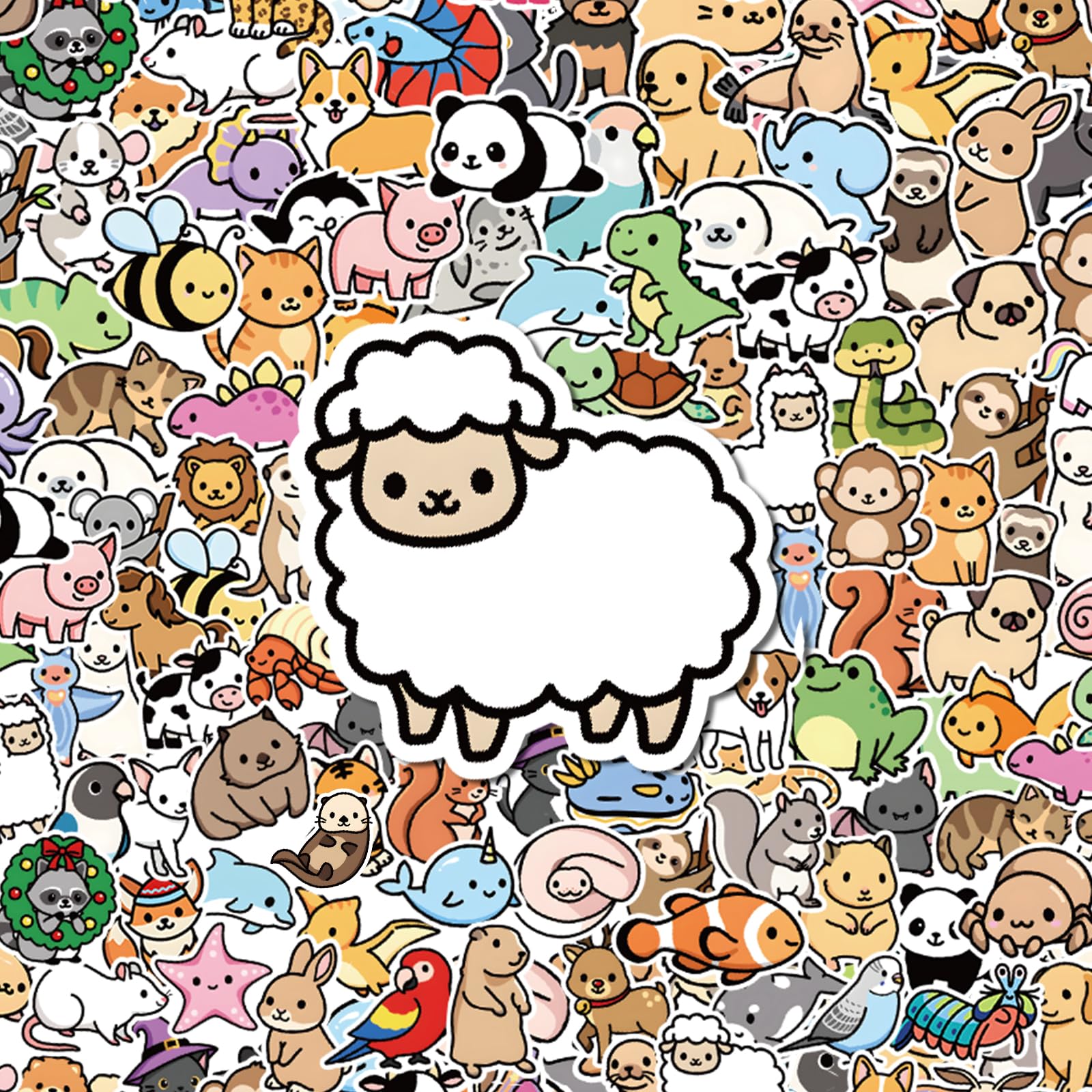 G2PLUS 300PCS Animal Stickers for Children: Cute Waterproof Vinyl Stickers for Kids’ Water Bottles, Classroom Rewards - Image 2