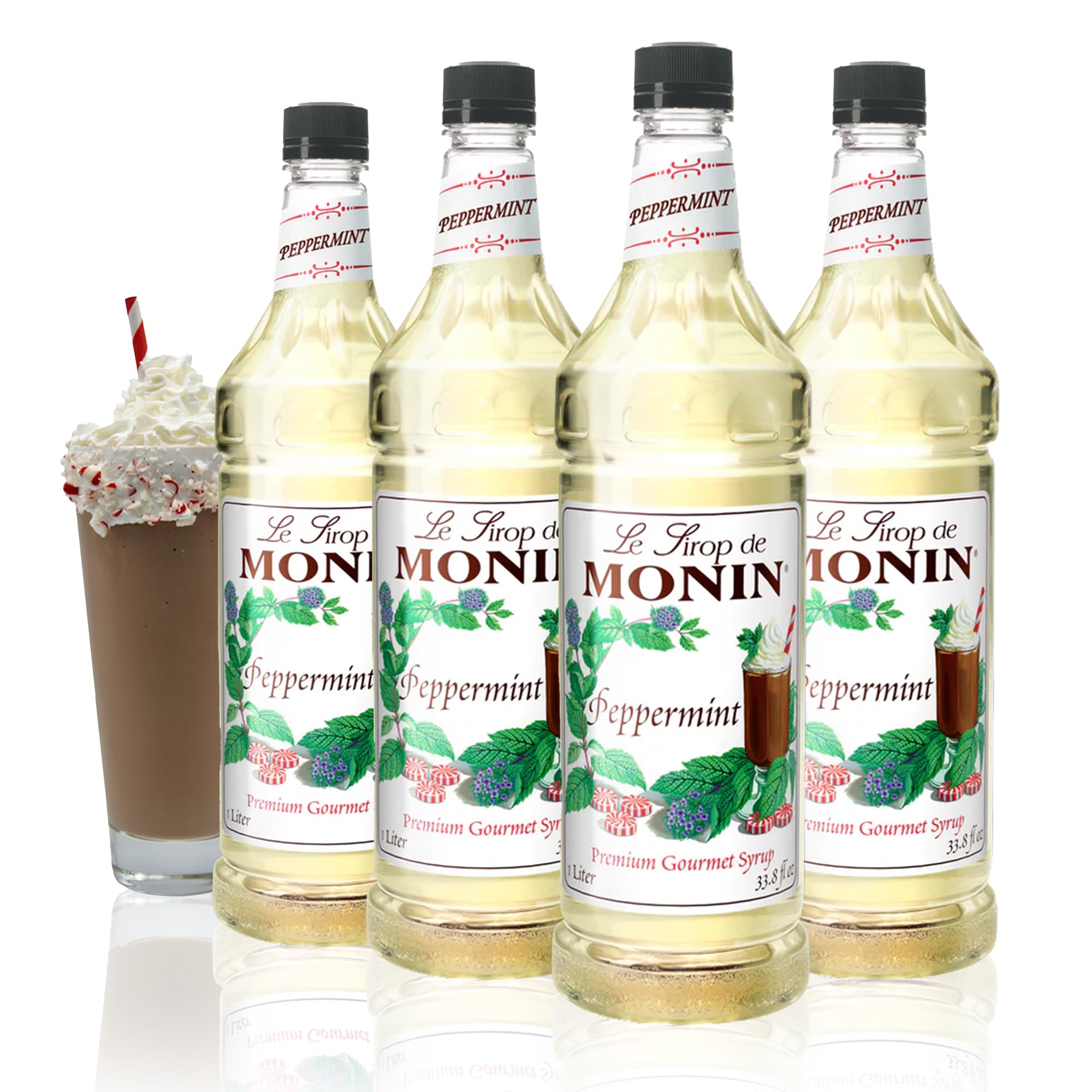Amazon.com: Monin - Peppermint Syrup, Cool Tingle of Candy Cane