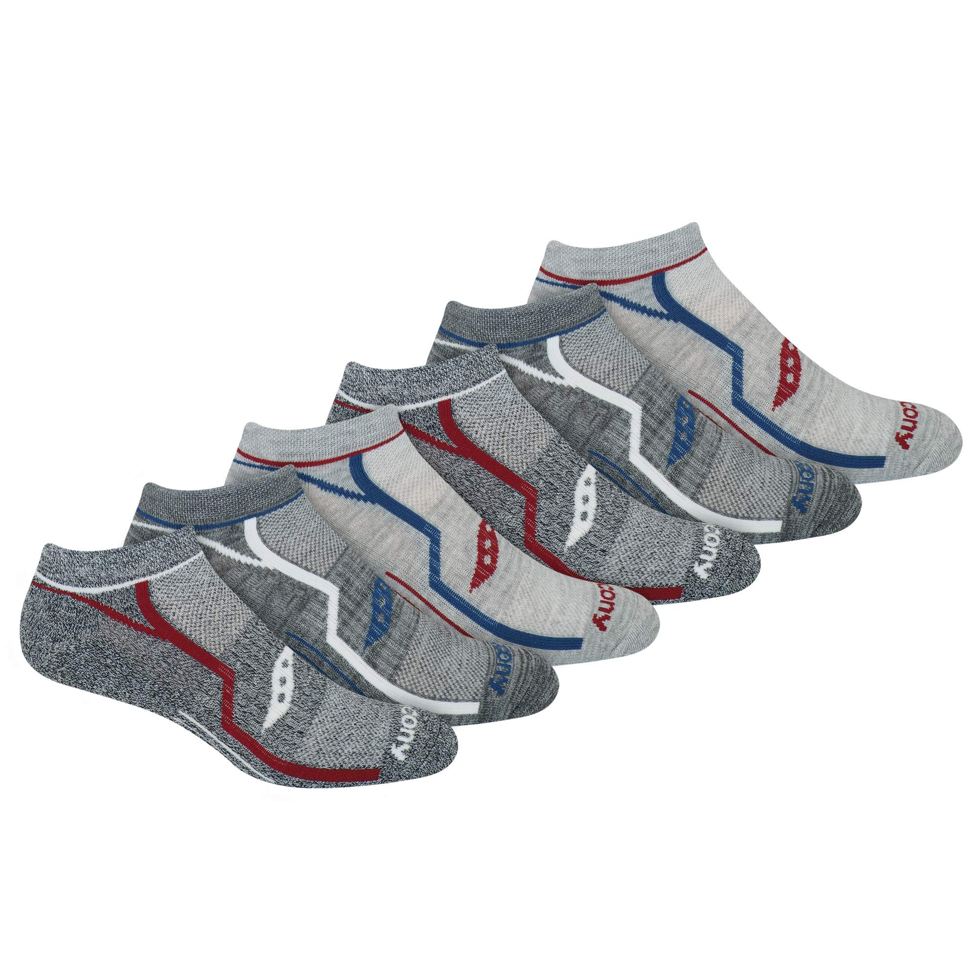 SauconyMen's Bolt Rundry Performance No-Show Multi-Pack Socks