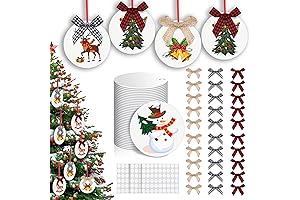 Geosar Christmas Ornaments Sublimation Blanks