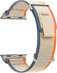 Pulseira esportiva Trail Loop de nylon macio para Apple Watch Ultra 2/Ultra de 49 mm, séries 10 de 46 mm, 9, 8, SE 2, 7, 6, SE, 5, 4, 3, 2 e 1 de 45 mm, 44 mm e 42 mm, unissex