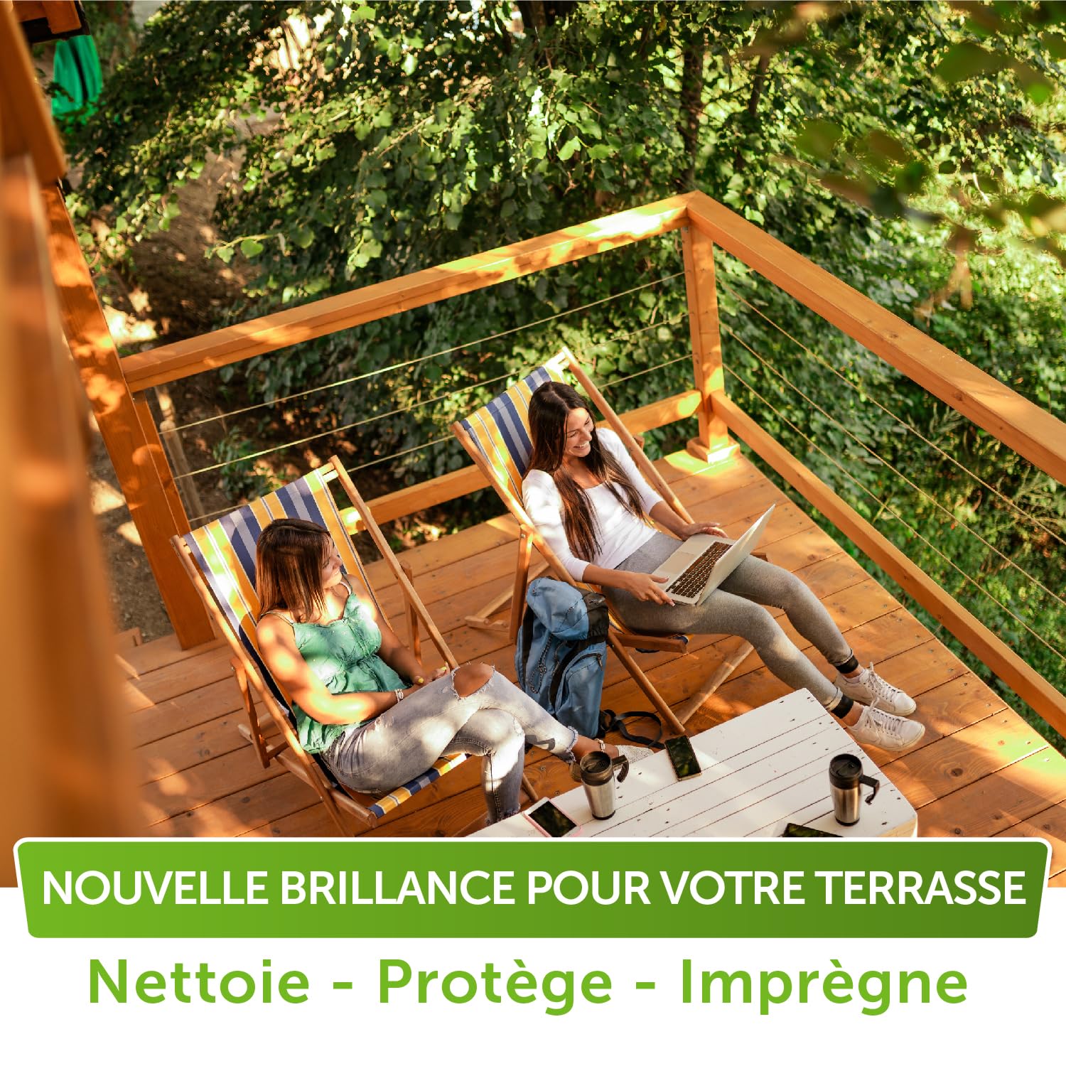 Nordicare saturateur bois exterieur [1L] vernis bois exterieur incolore pour tous les bois à l'extérieur, huile de lin pour bois exterieur & teck, huile teck