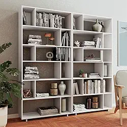 Conjunto 2 Estantes para Livros Euforia Yescasa em Mdp Branco