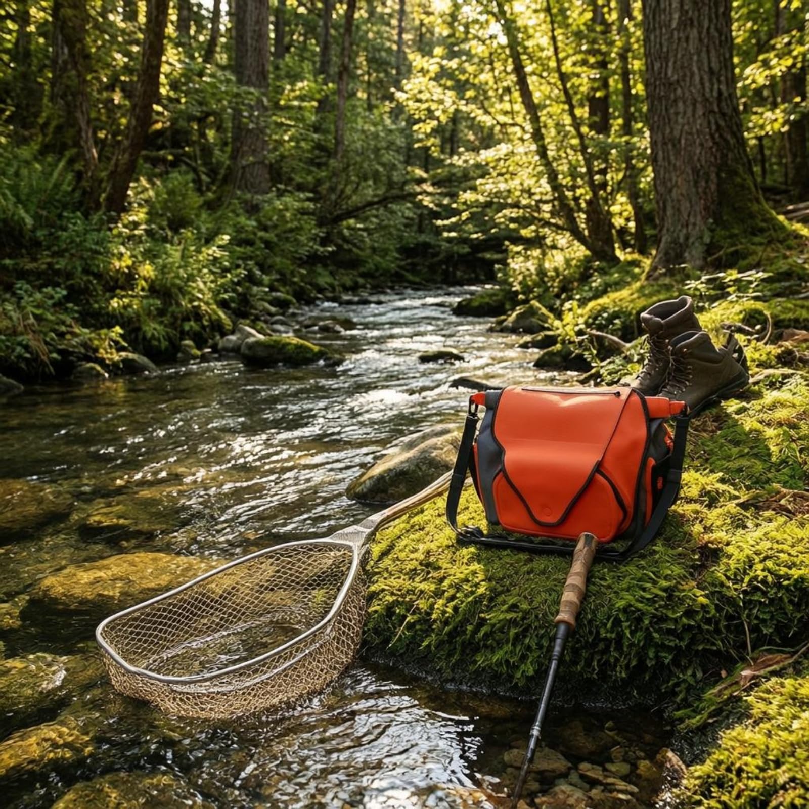 Sac Banane Imperméable Sacoche Ceinture Sac de Pêche Sac à Outils Étanche avec Fermeture Roulée et Port Ceinture Épaule Séparation Claire du Matériel