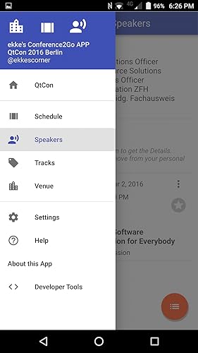 QtCon 2016 Conference App