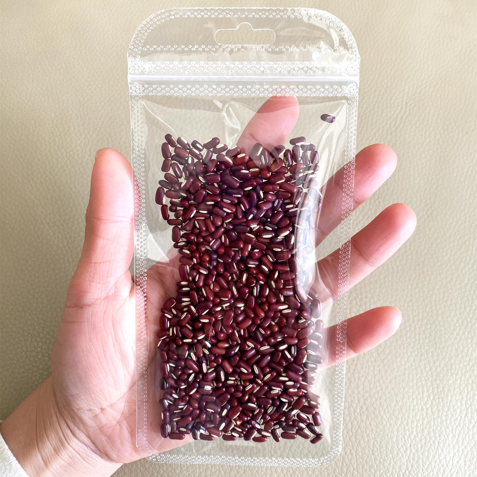 100 Pcs Beadable Pen Packaging Bags for Small Business, Clear Pen Bag for Bead Pens, Resealable Zipper Smell Proof Storage Bags for Packaging Lipgloss, Jewelry, Cosmetic,Candy 3.34x7.3inch