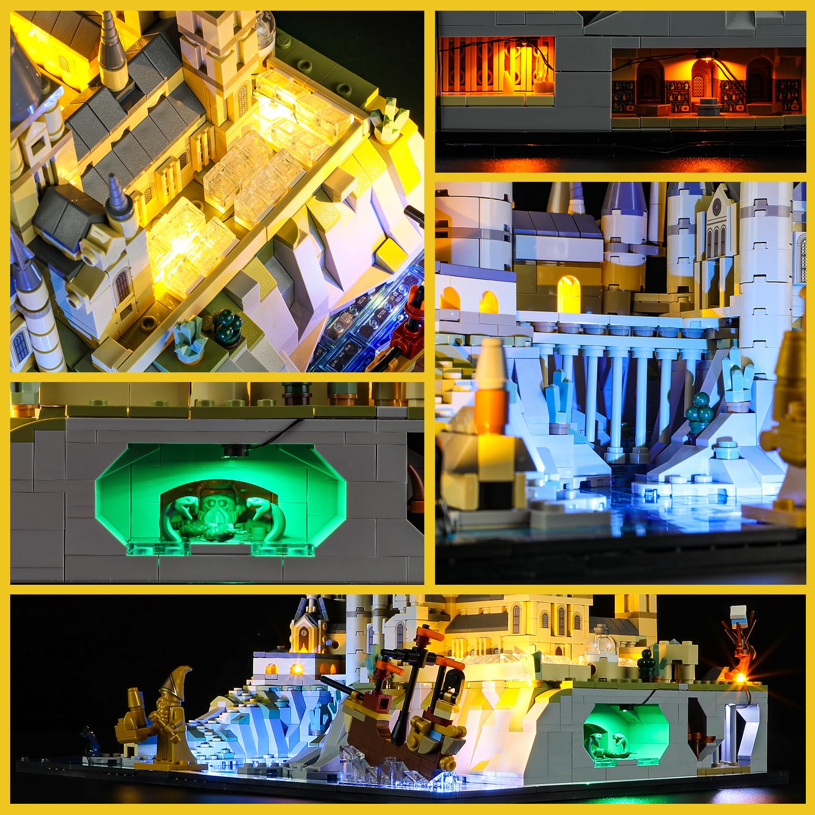 Amazon.com: BOOZUU 樂高樂高-76419 霍格沃茨城堡和地面- 相容於樂高哈