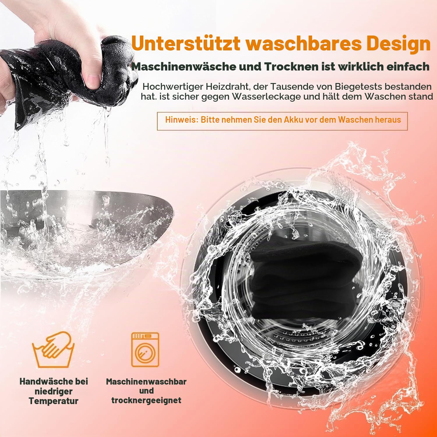 Elektrisch Beheizte Socken, 3,7 V 6000 mAh Wiederaufladbare Elektrisch Beheizte Socken für Männer Frauen Waschbare Thermo-Fußwärmer für Jagd, Camping, Skifahren & Outdoor-Sport