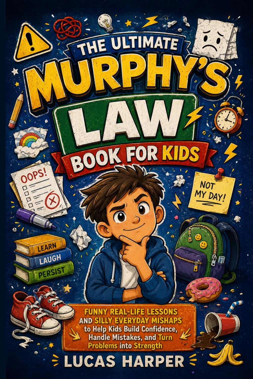 The Ultimate Murphy's Law Book For Kids: Funny Real-Life Lessons and Silly Everyday Mishaps to Help Kids Build Confidence, Handle Mistakes, and Turn Problems into Strength