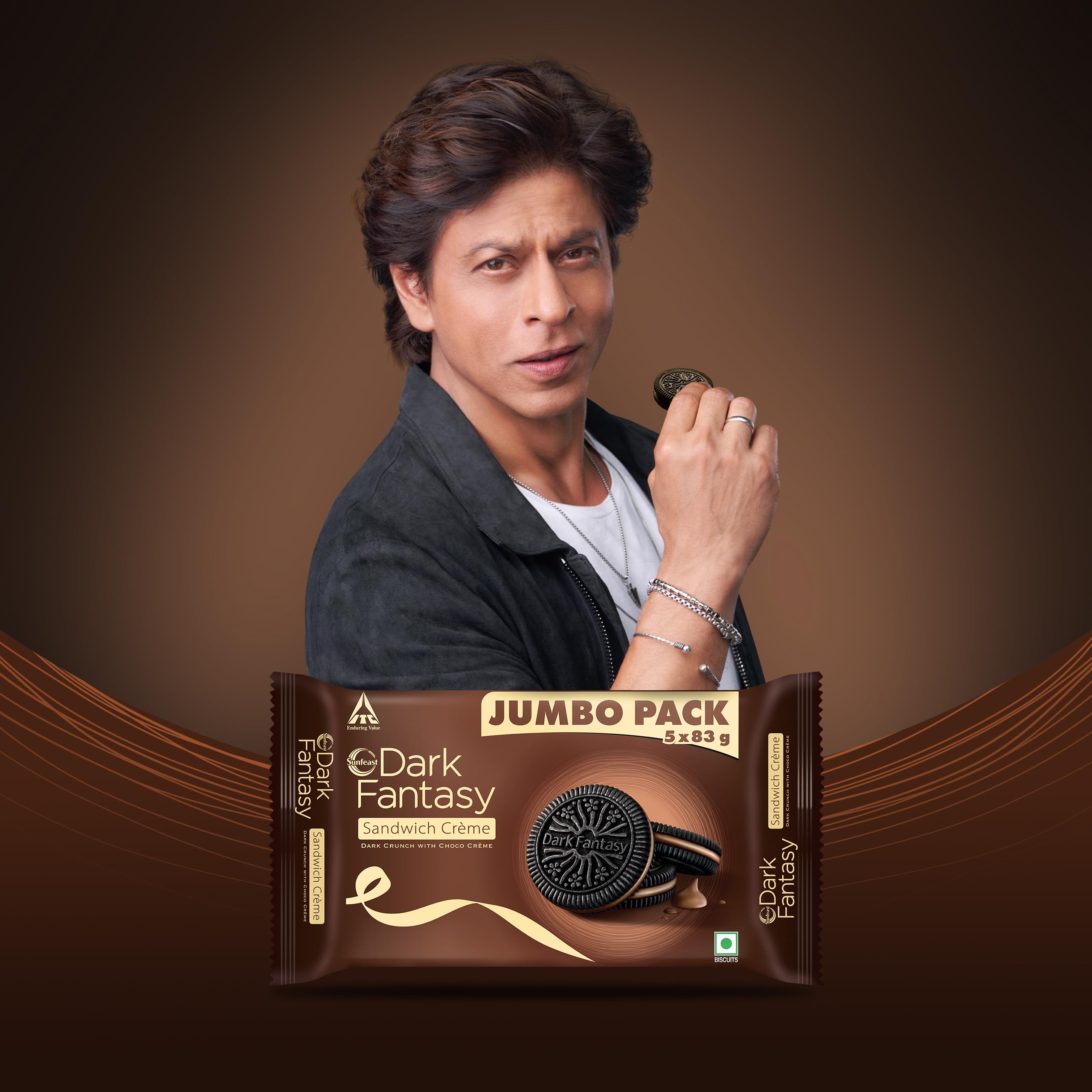 Sunfeast Dark Fantasy Crème, Made With Real Chocolate, 415g - Image 5 thumbnail